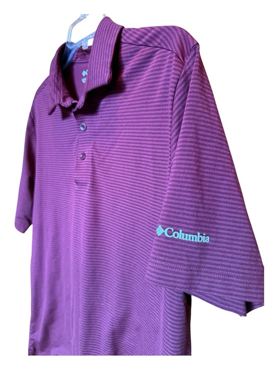 Columbia Other - Columbia Men's Purple Striped Polo Shirt Size L